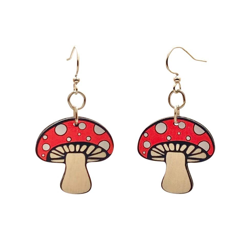 Green Tree Jewelry - Mushroom Earrings