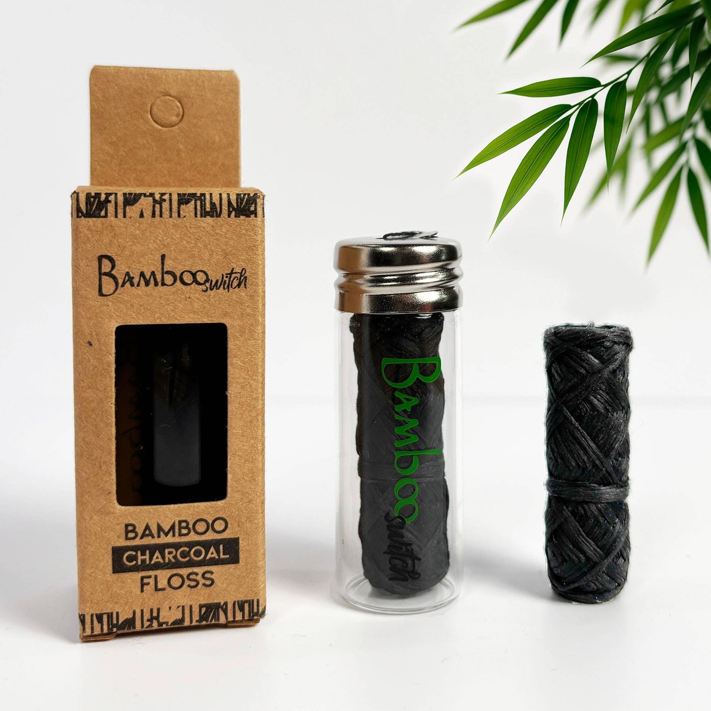 Charcoal Bamboo Floss | Vegan, Organic, and Compostable