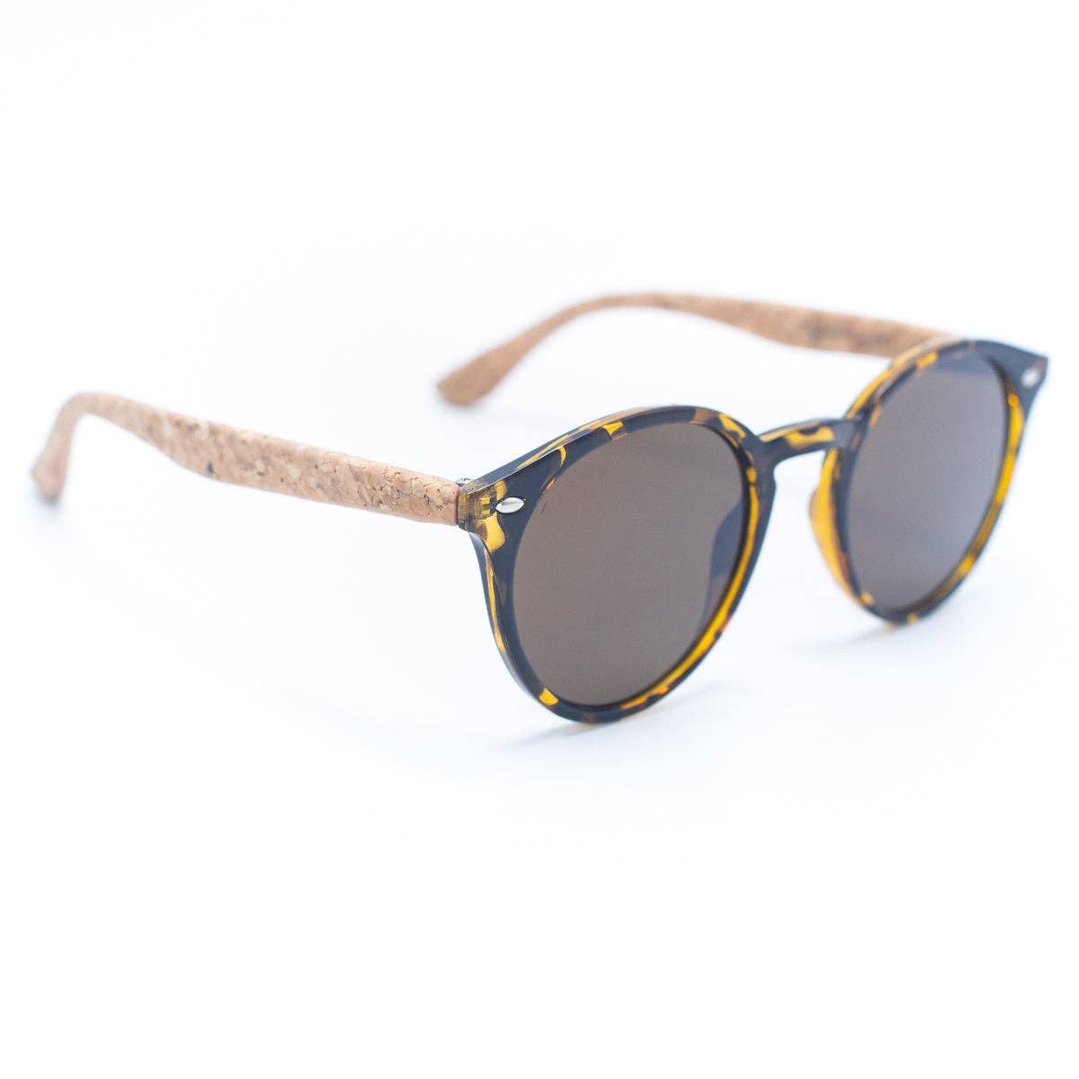 Women's Cork Sunglasses with UV Protection Lenses(Including