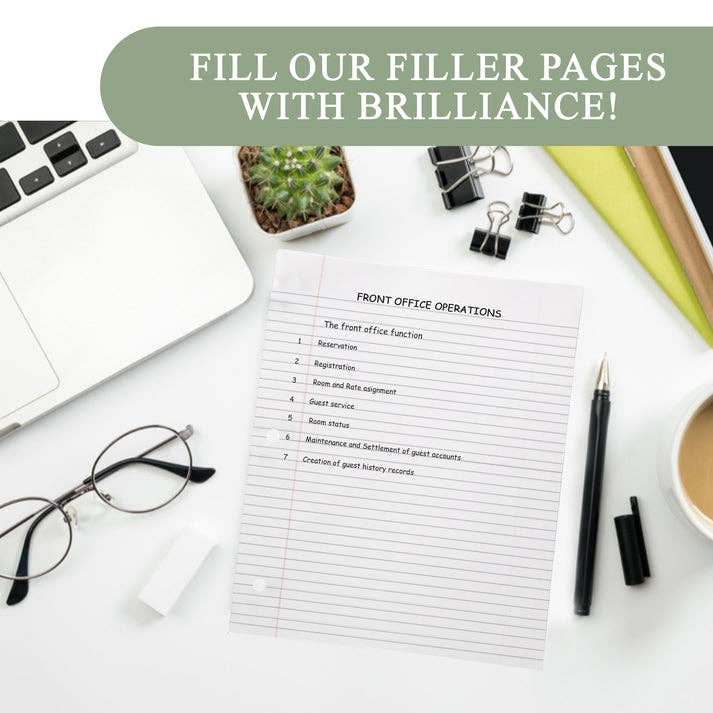 Binder Paper, College Ruled (100 sheet pack)