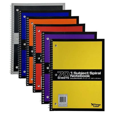 1-Subject Spiral Notebook , College Ruled