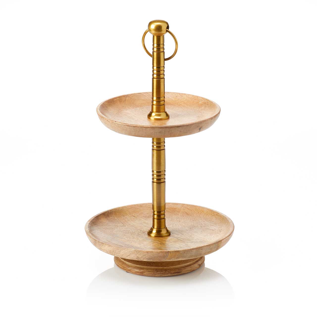 SERRV International - Mango Wood Two-Tiered Stand