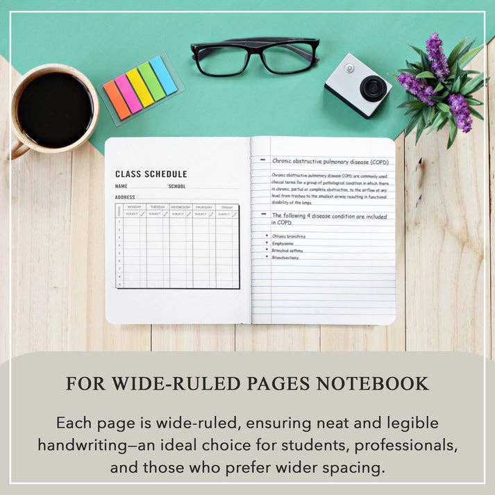 Three Leaf 100 Ct, Composition Notebook,WR (Pack of 48)