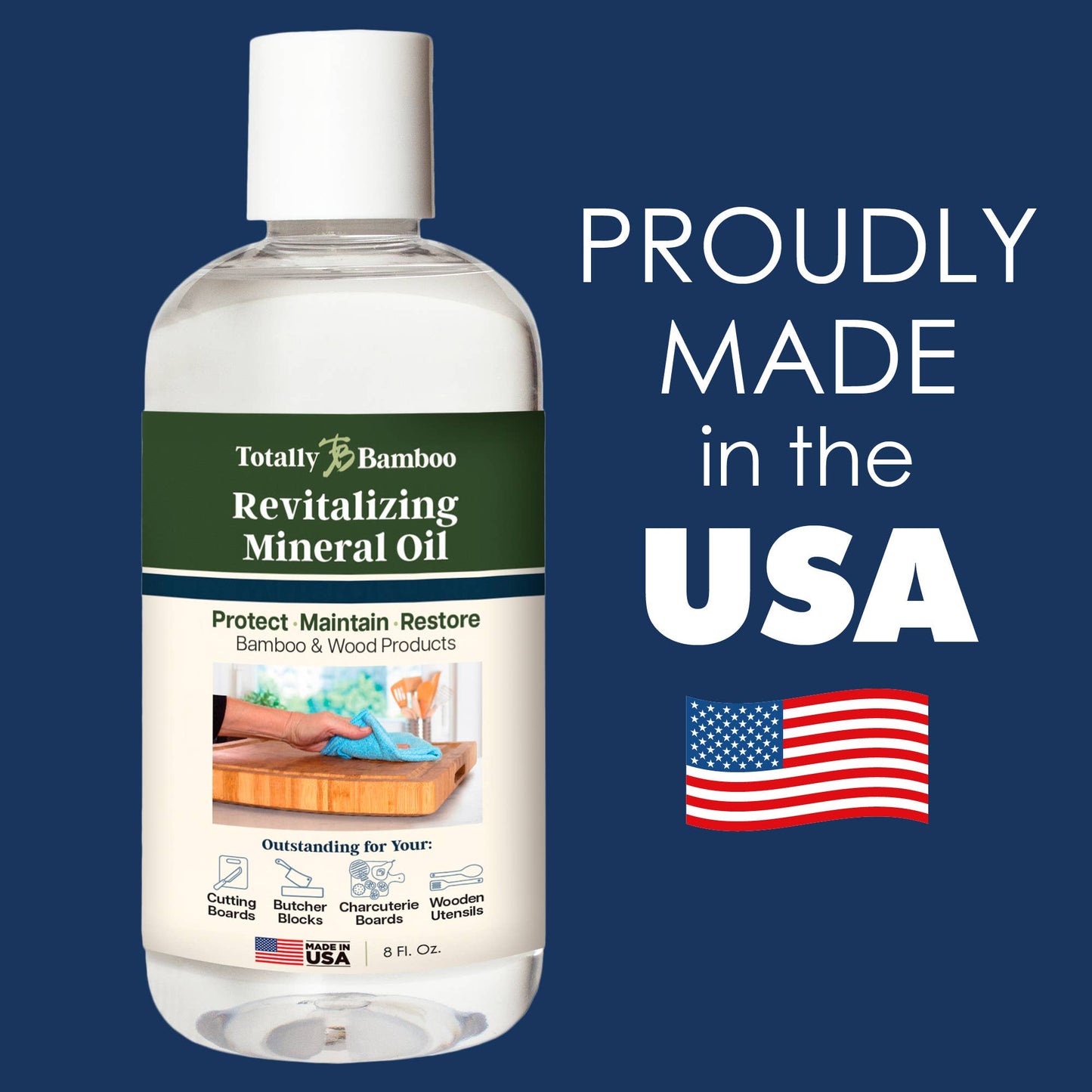 Revitalizing Mineral Oil for Cutting Boards, 8 Oz.