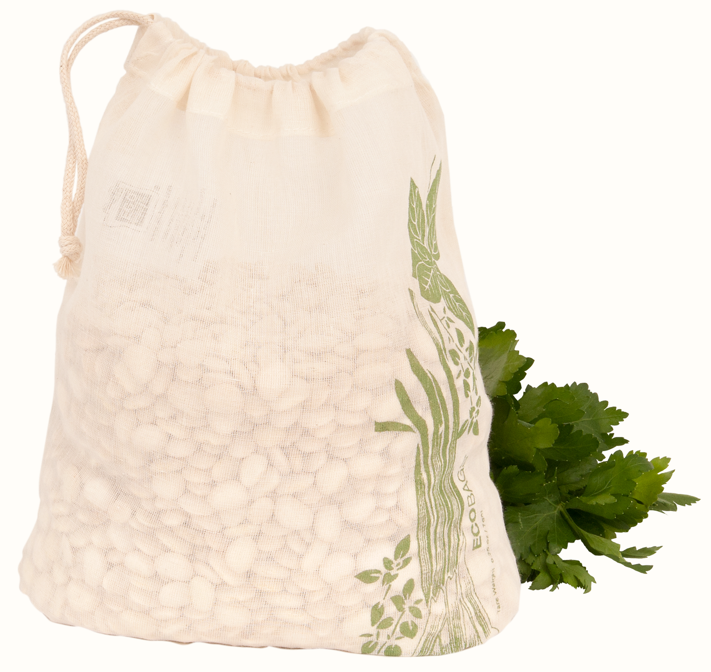 ECOBAGS - Organic Cotton Printed Reusable Produce Bags - 3 Pack