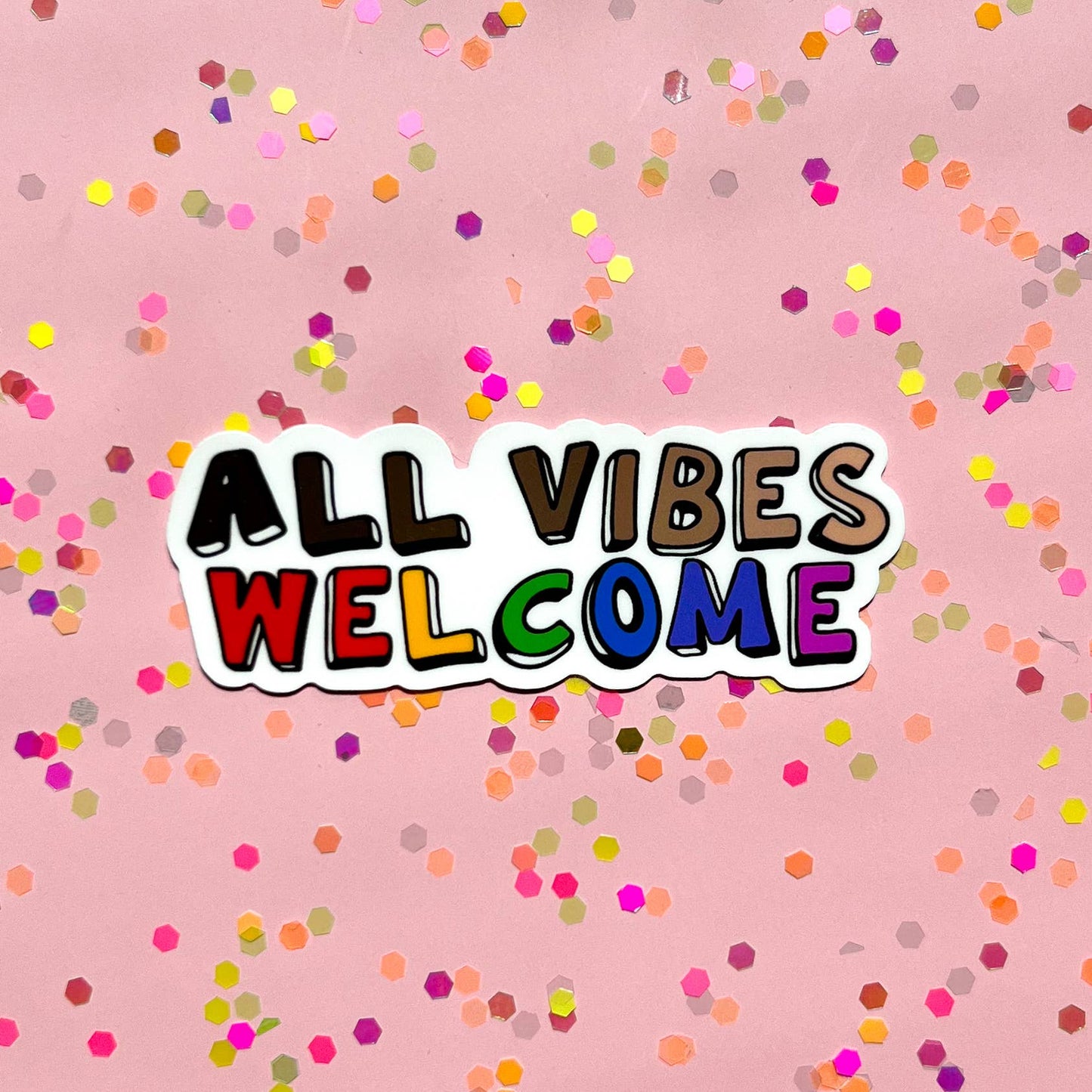 Uplifter Sticker - All vibes welcome sticker