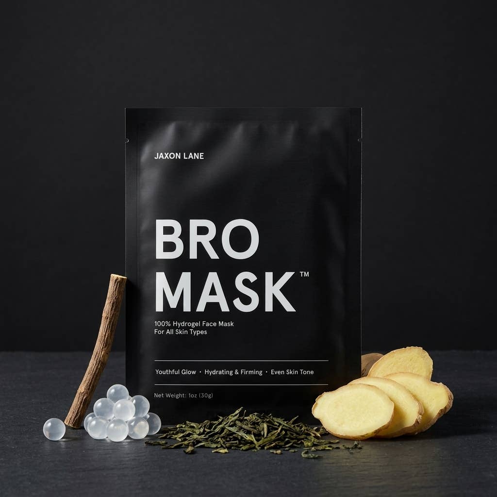 BRO MASK Hydrogel Face Mask Sheet Mask for Men (Single)