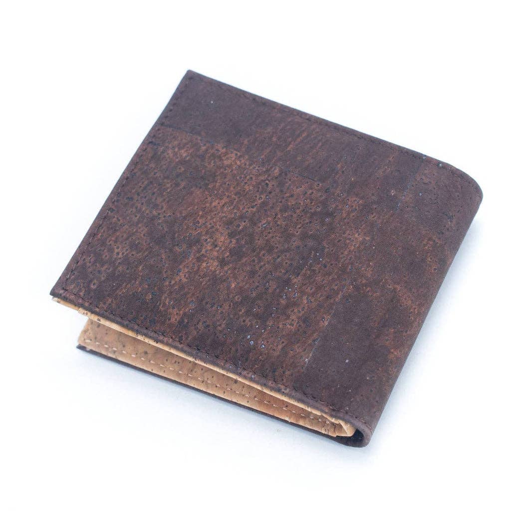 Meninas Bonitas Cork - Brown Cork Men's Wallet with Box Packaging BAG-2254