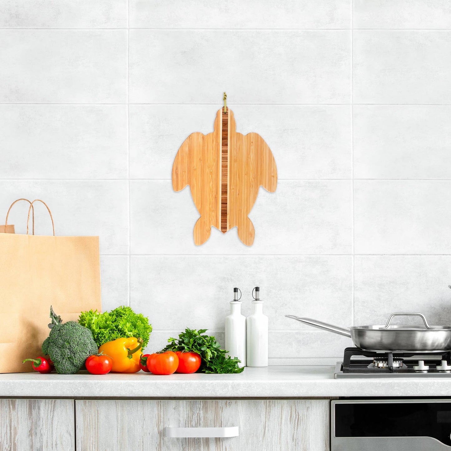 Totally Bamboo - Sea Turtle Shaped Serving & Cutting Board