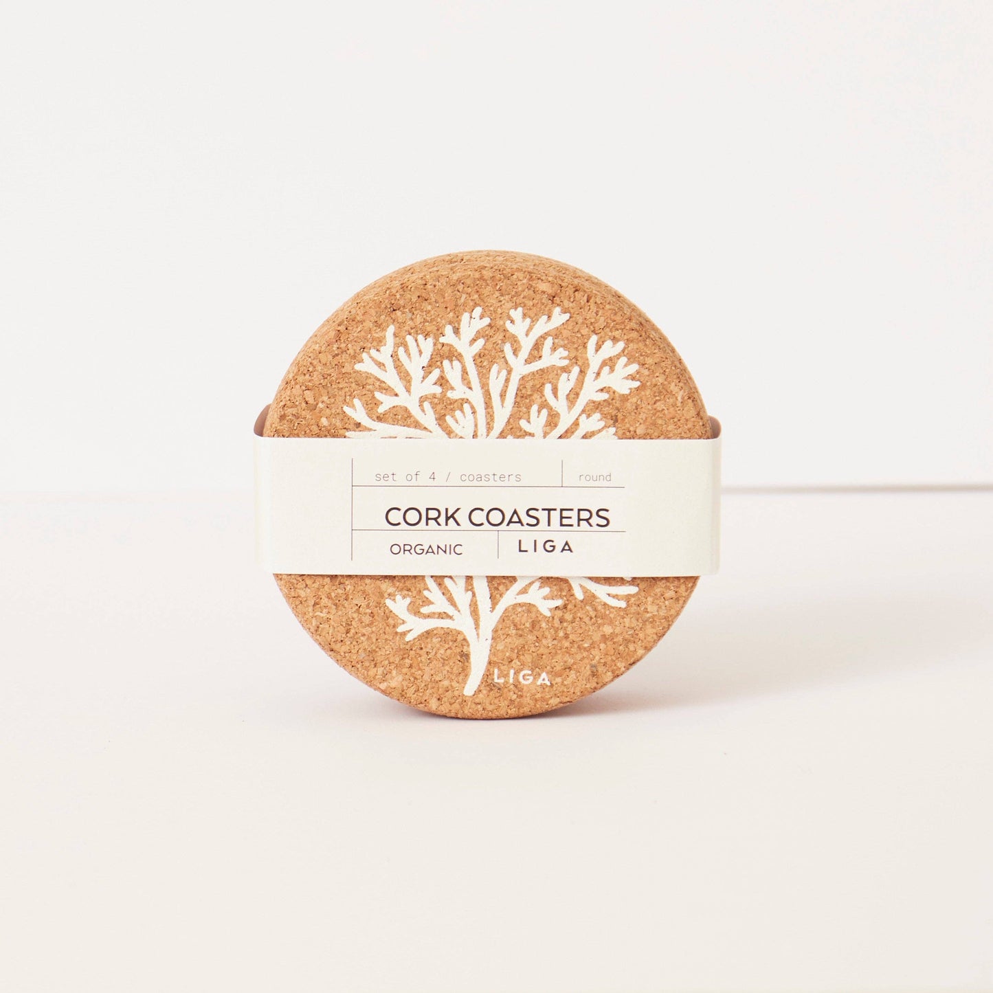 Cork Coaster | Coral