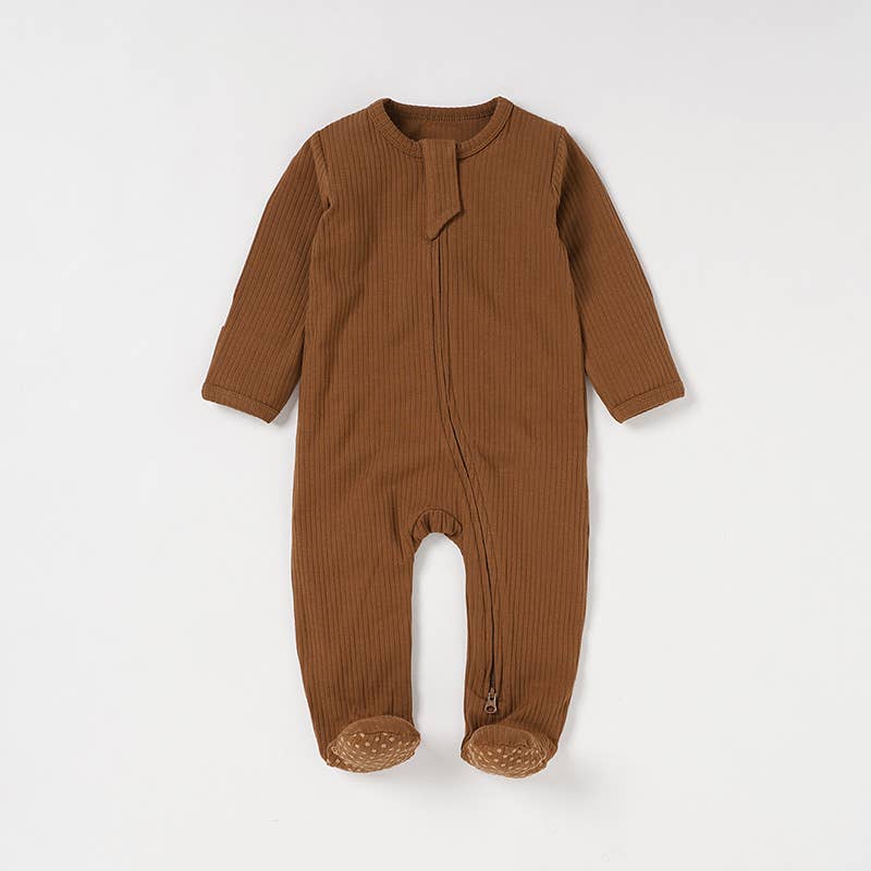 Boho + Babe - Organic Cotton Ribbed Baby Footies