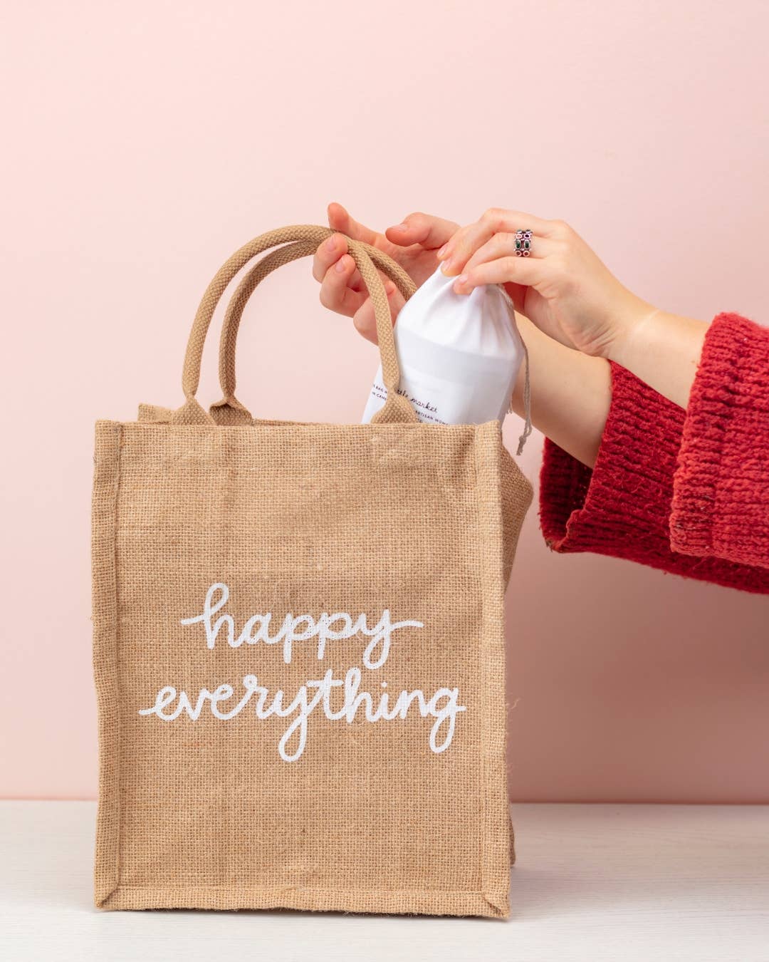 Reusable Gift Tote - Happy Everything - Large