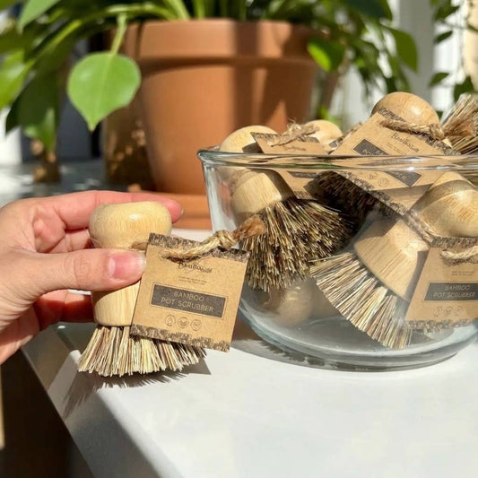 Bamboo Pot Scrubber