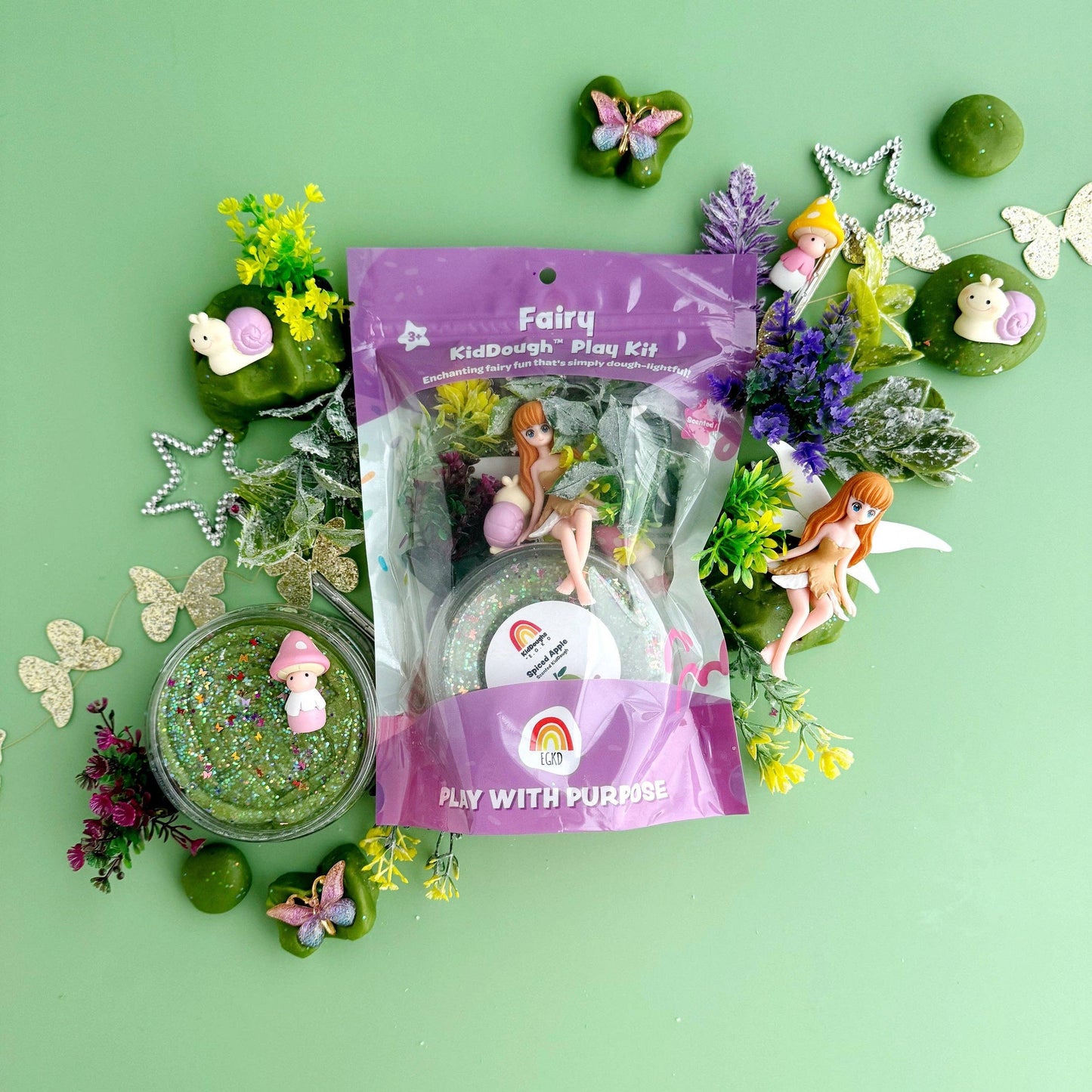 Earth Grown KidDoughs (KidDoughs by EGKD) - Fairy KidDough Play Kit