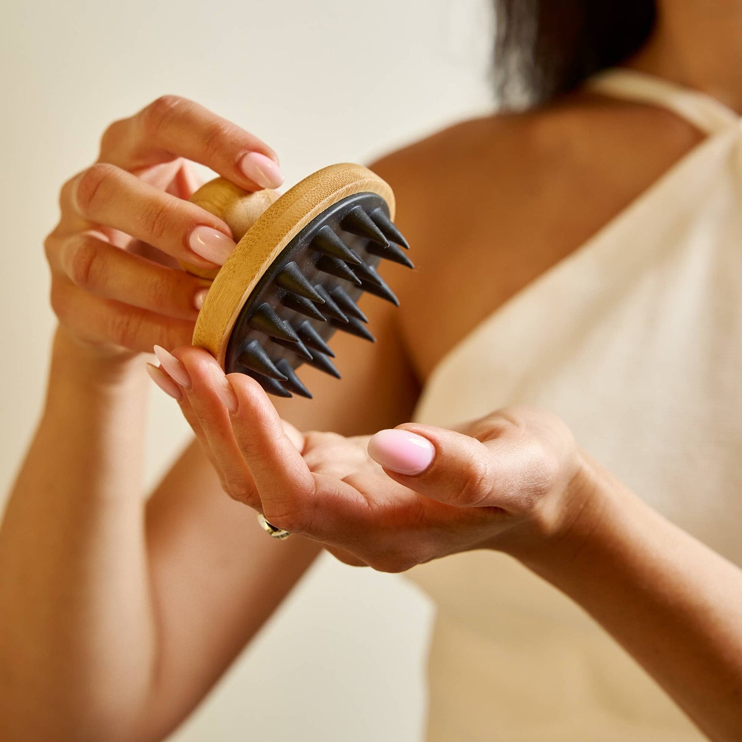 Bamboo Switch - Bamboo + Silicone Scalp & Body Massager | Faire Market