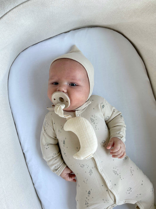 Ali+Oli - Pacifier Set Round (Oat & Coco)