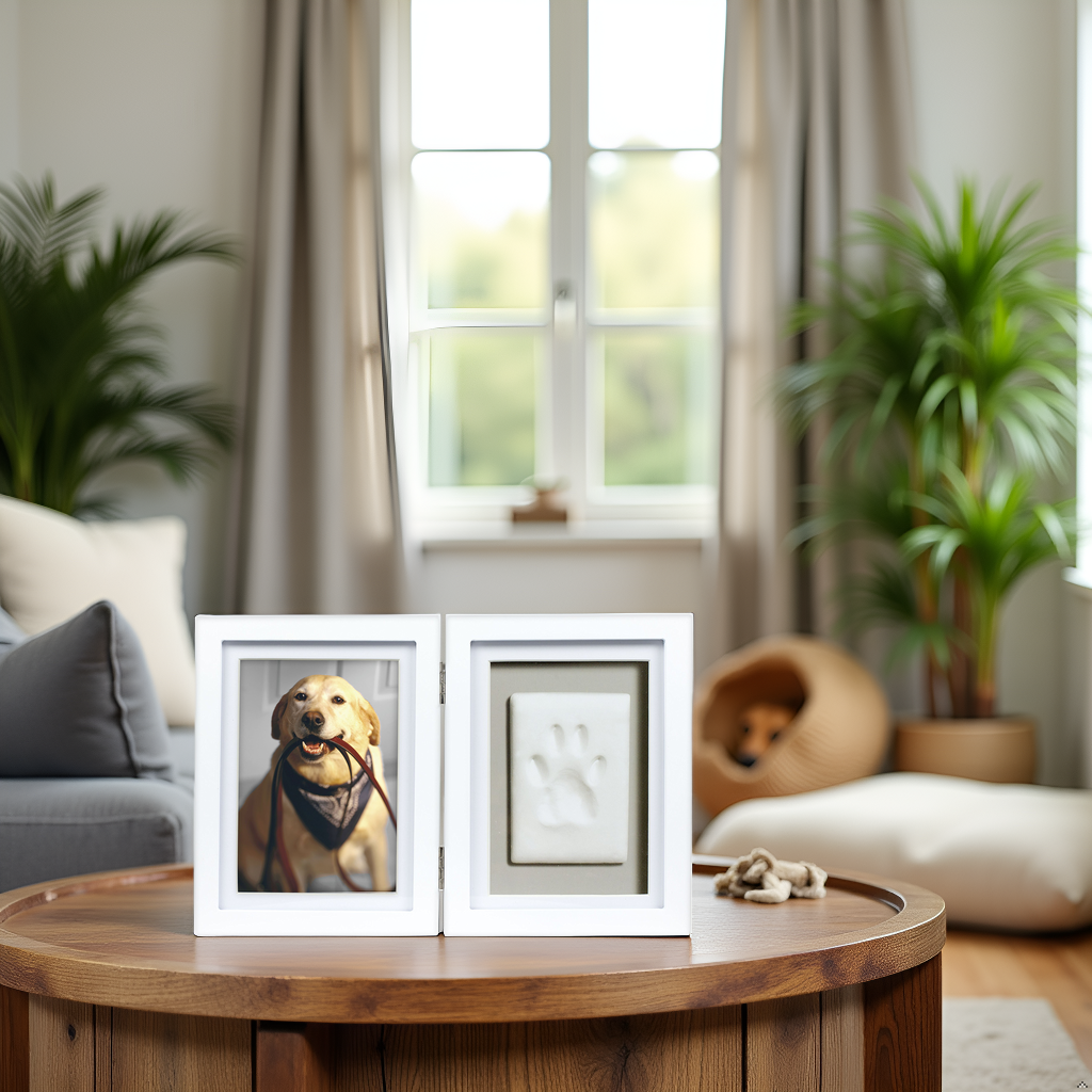Pearhead - Pawprints Keepsake Photo Frame & Clay Impression Kit