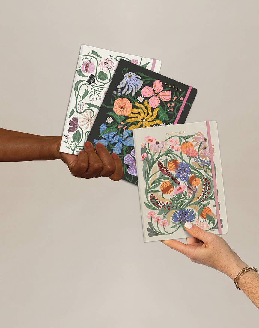 Flora + Fauna Sewn Trio Notebook set