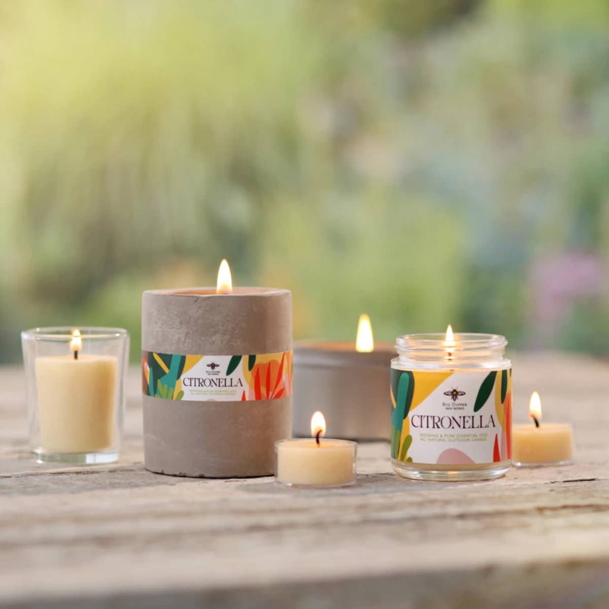 Citronella Votive Candles  Beeswax Blend  Case of 18