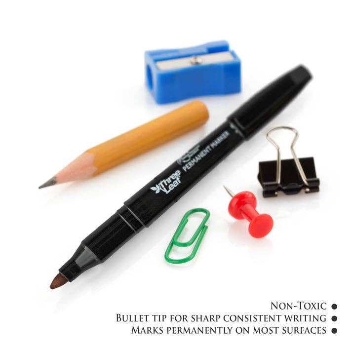 Permanent Marker 4 Ct., Fine Tip
