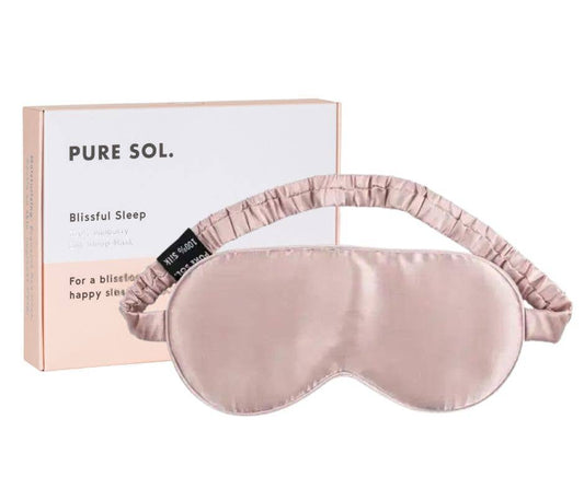 Blissful Sleep Mulberry Silk Eye Sleep Eye Mask - Mauve