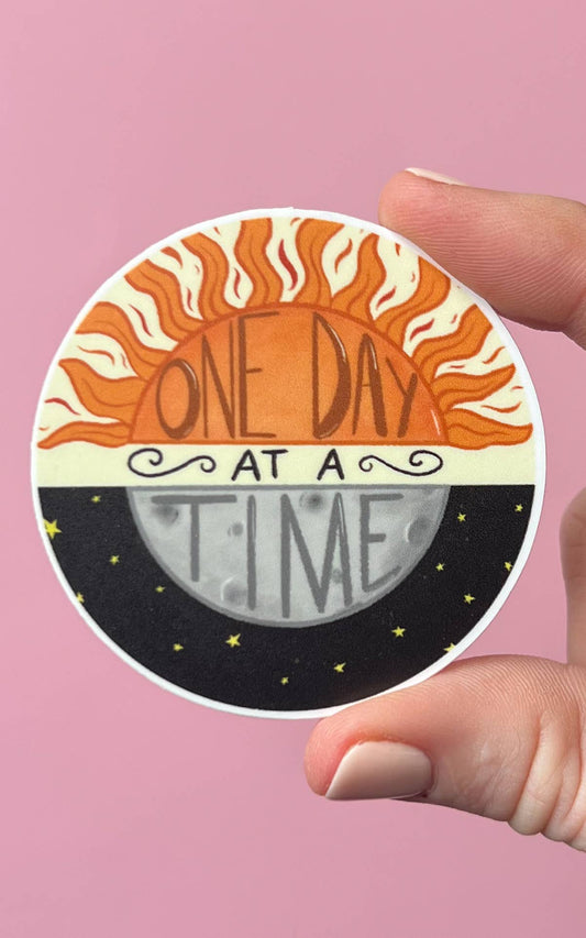 Uplifter Sticker - One day at a time sticker
