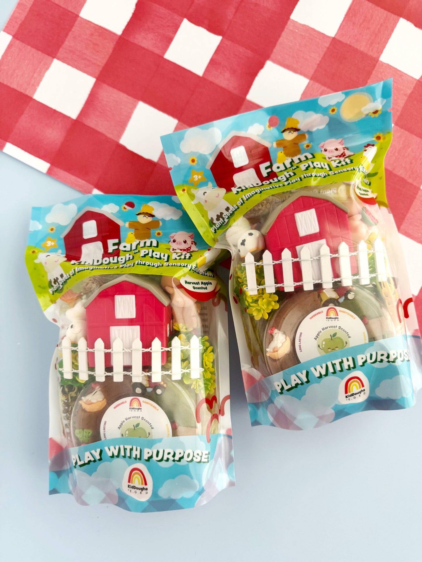 Earth Grown KidDoughs (KidDoughs by EGKD) - Farm KidDough Play Kit