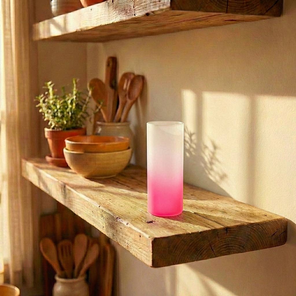 Colored Glass Kitchen Cup
