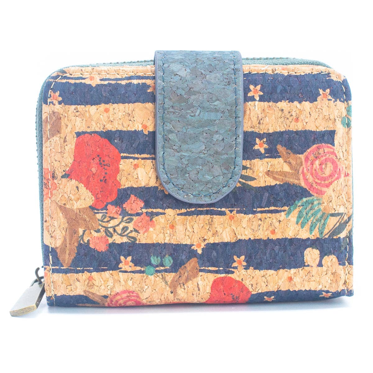 Meninas Bonitas Cork - Natural Cork Printed Women's Short Card Wallet BAG-2238