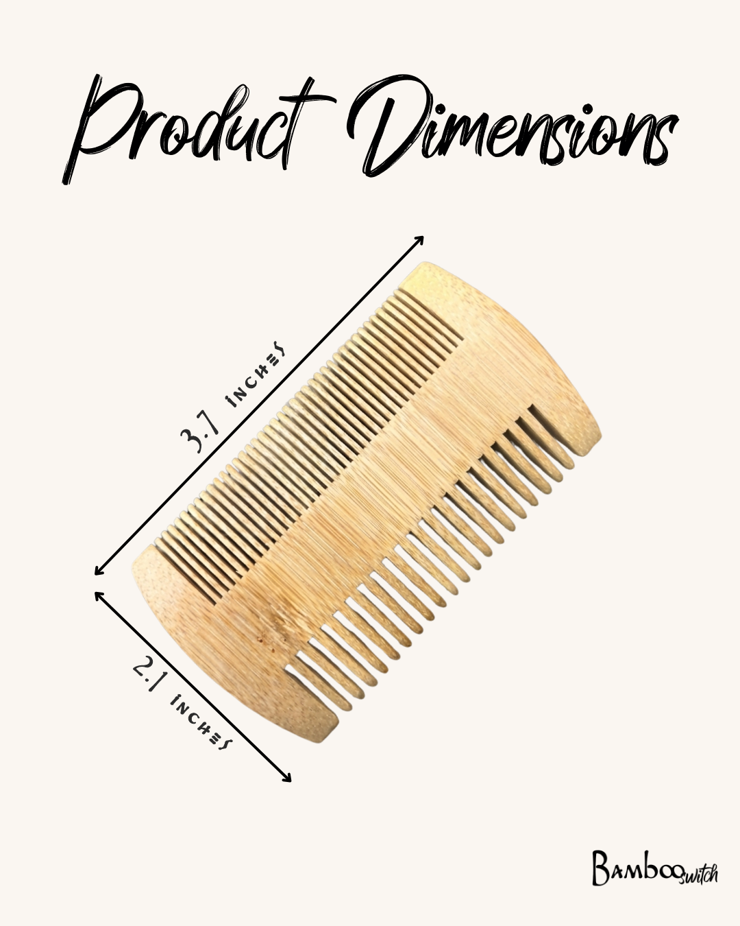 Bamboo Beard Comb | Earth Day Bestseller