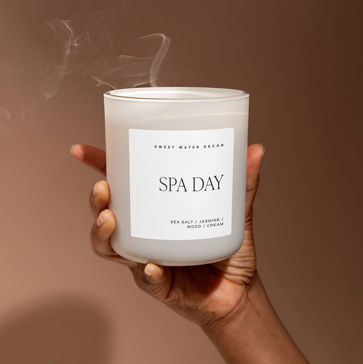 Sweet Water Decor - Spa Day 15 oz Soy Candle, Matte Jar - Home Decor & Gifts