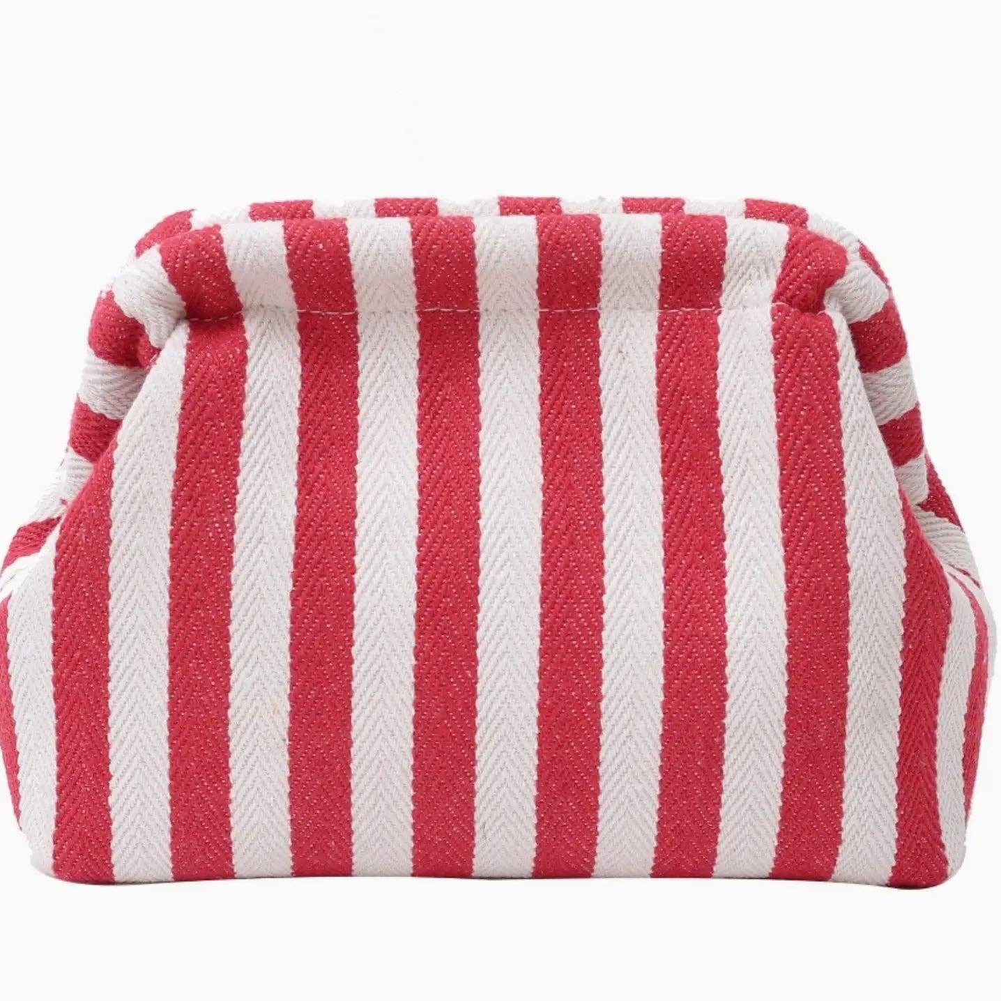 Cute Striped Makeup Pouch