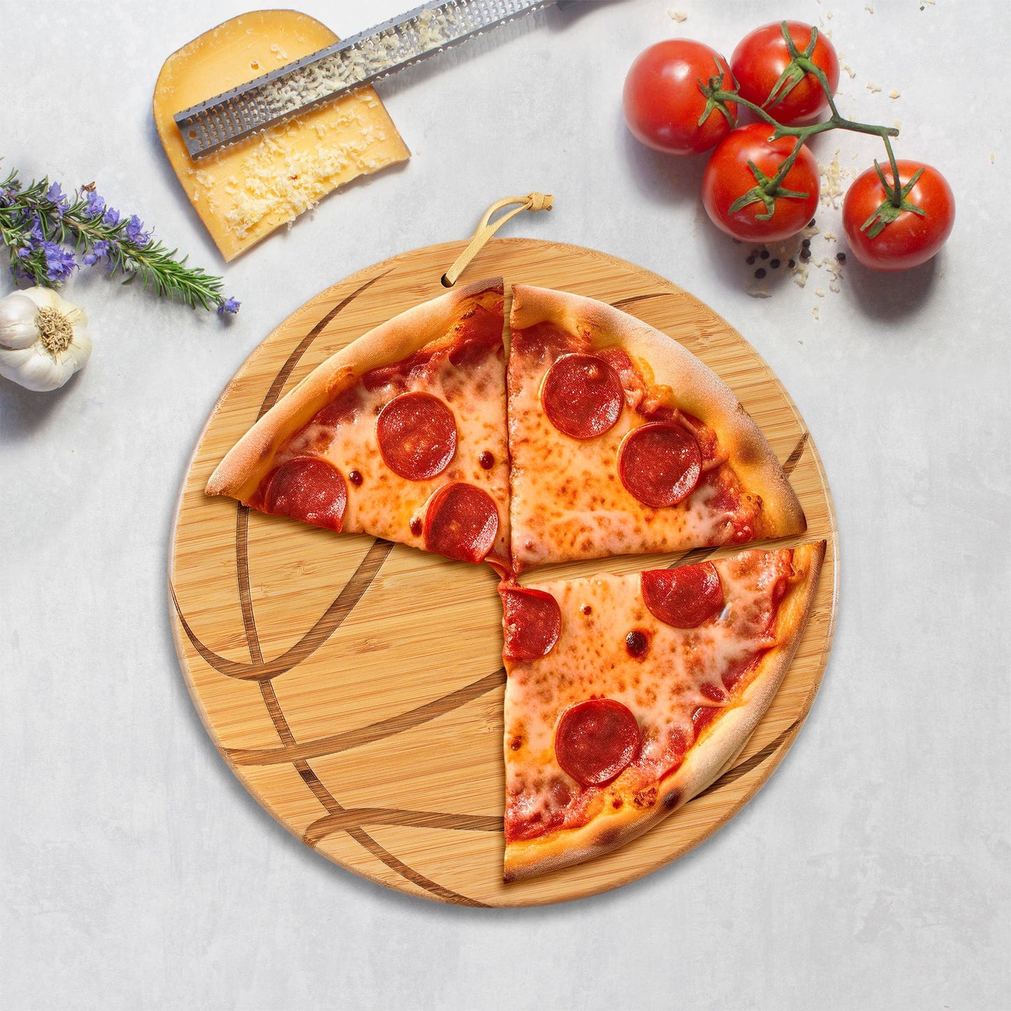 Totally Bamboo - Basketball Shaped Cutting Board & Charcuterie Serving Tray