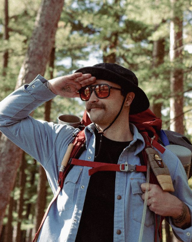 CAMP Eyewear - Smokey Bear x CAMP Glacier Sunglasses - Matte Black