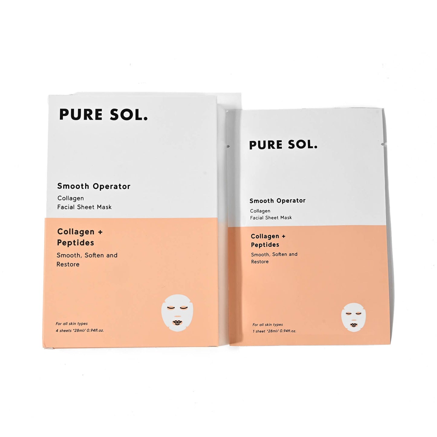 PURE SOL. Beauty Smooth Operator Beauty Collagen Sheet Mask