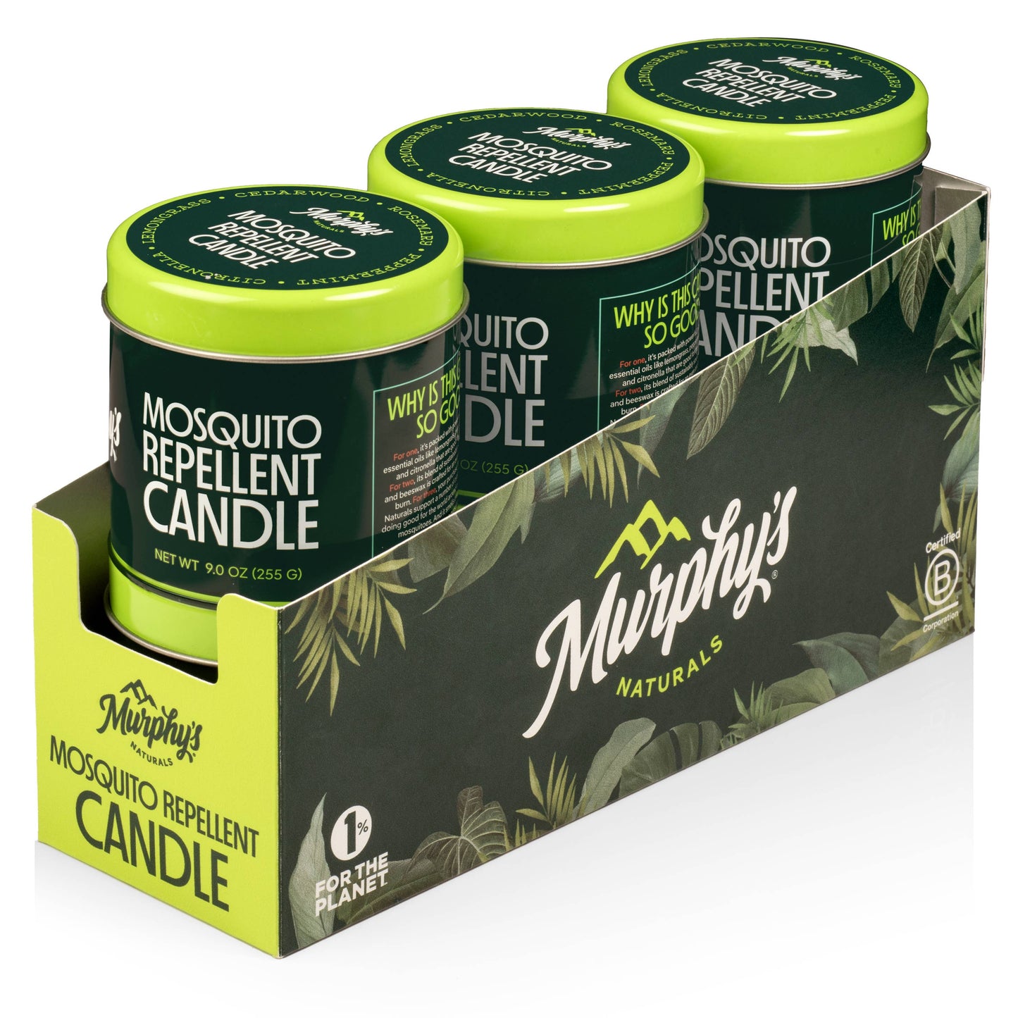 Murphy's Naturals - Mosquito Repellent Candle (9oz) - Display of 6