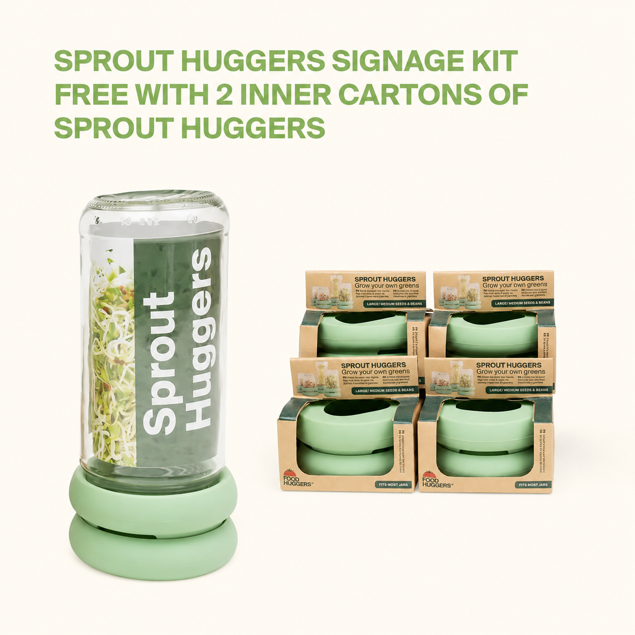Food Huggers - Reusable Silicone Sprouting Lids
