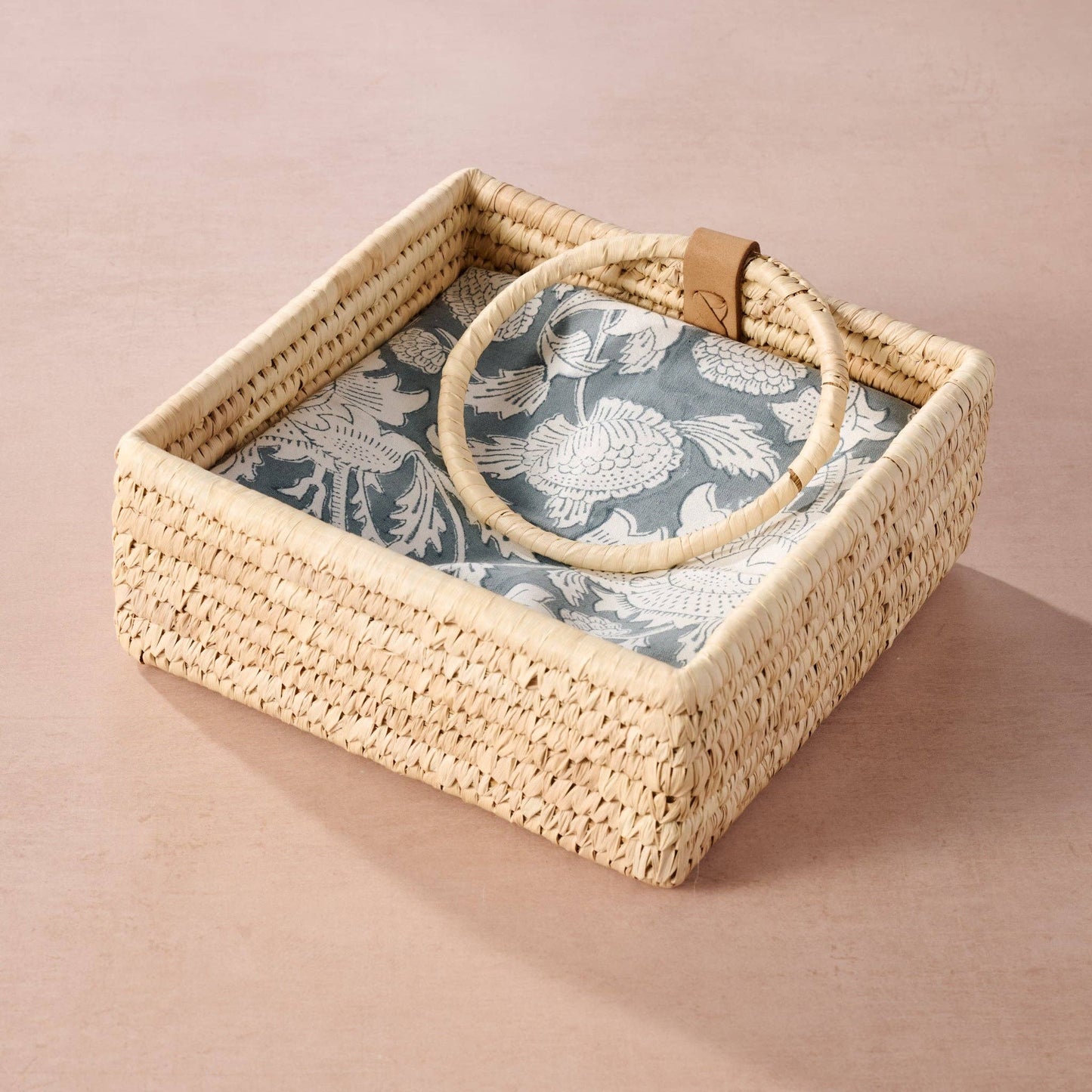 Ten Thousand Villages - Khejur Woven Palm Leaf Napkin Basket