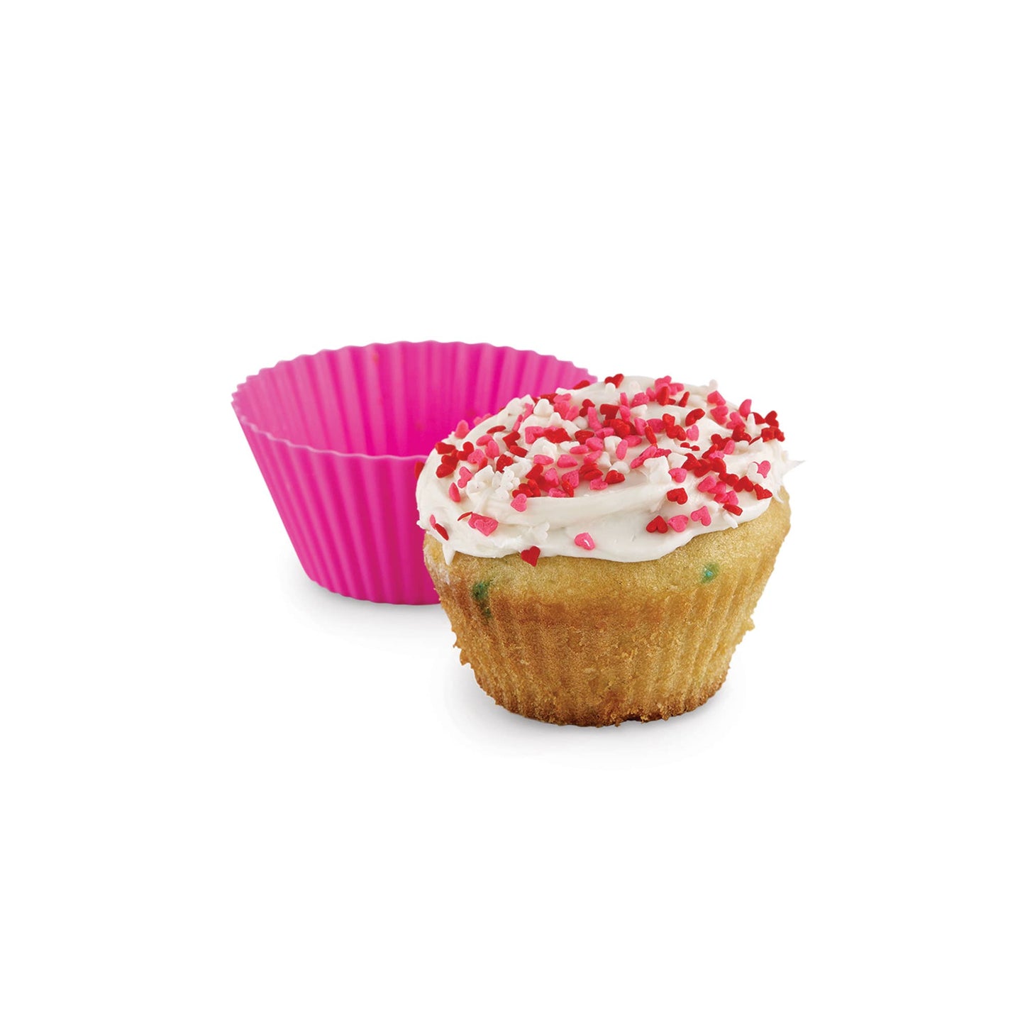 Fox Run Brands - Bakelicious Silicone Cupcake Liners, Set of 12, 2.75"