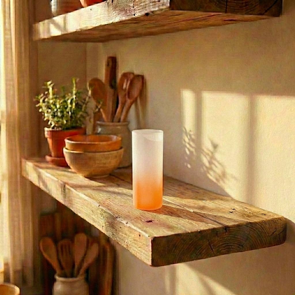 Colored Glass Kitchen Cup