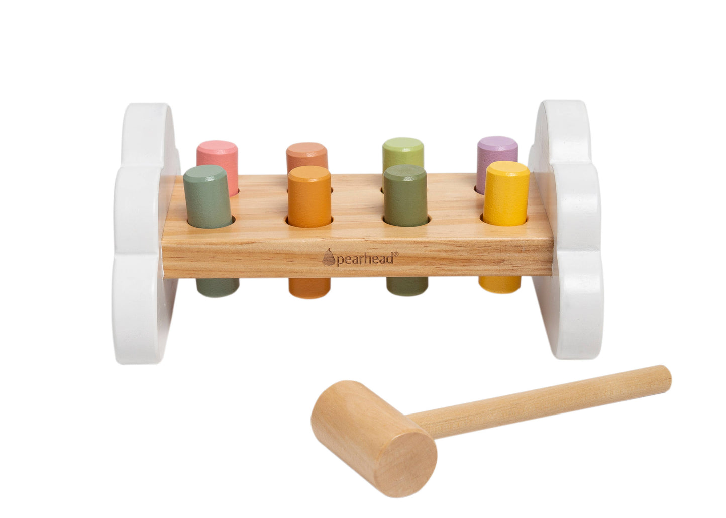 Pearhead - Wooden Hammer Bench Toy, Learning Toy