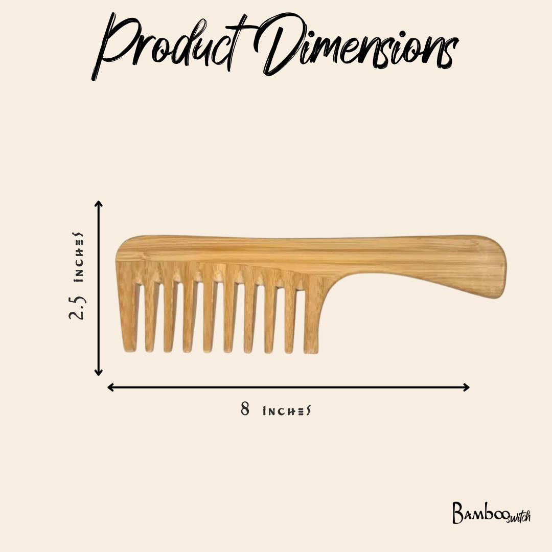 Bamboo Detangling Wide Comb | Haircare Bestseller