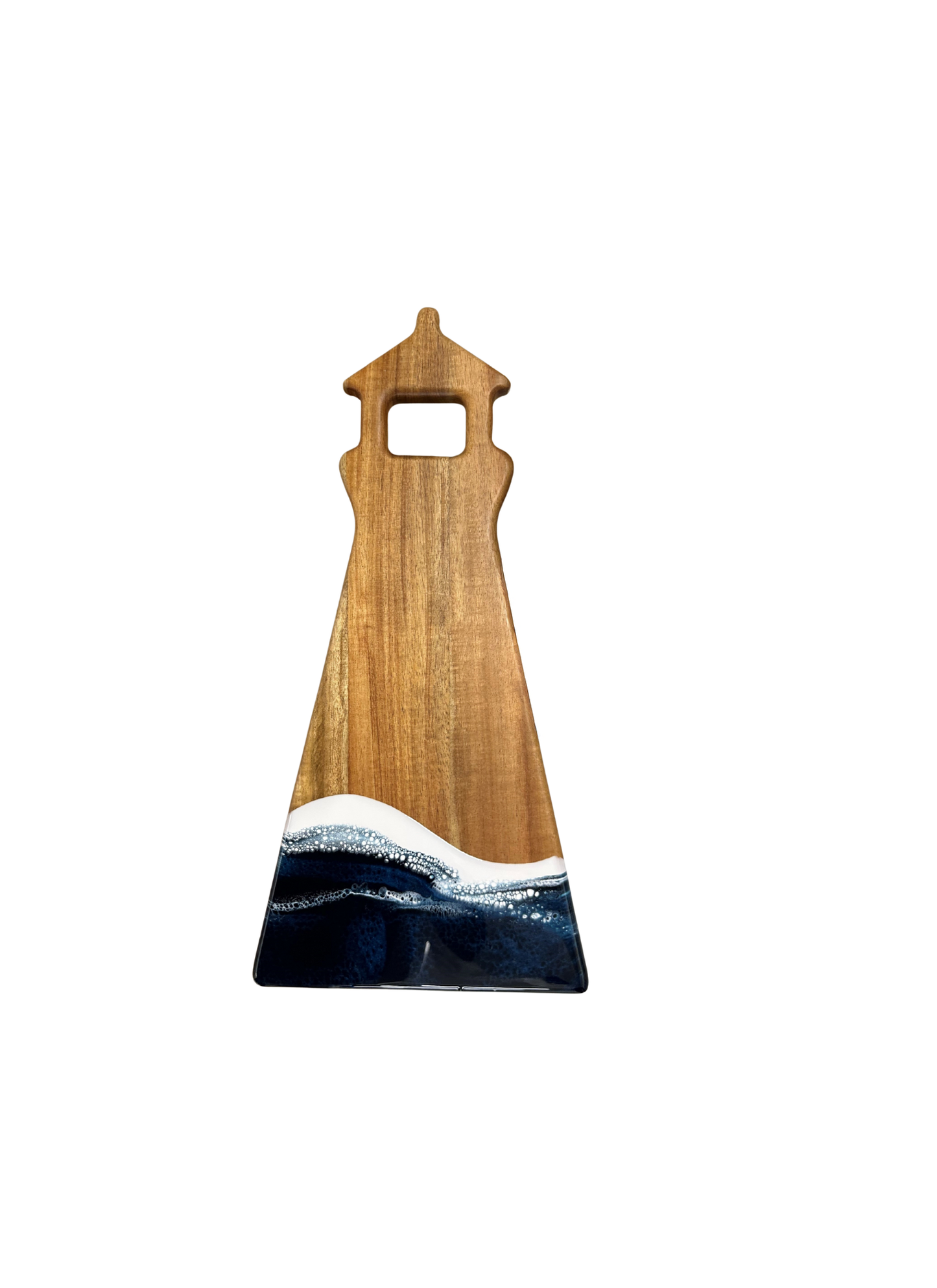 Light House Shaped Acacia Resin Board (NO TARIFFS)