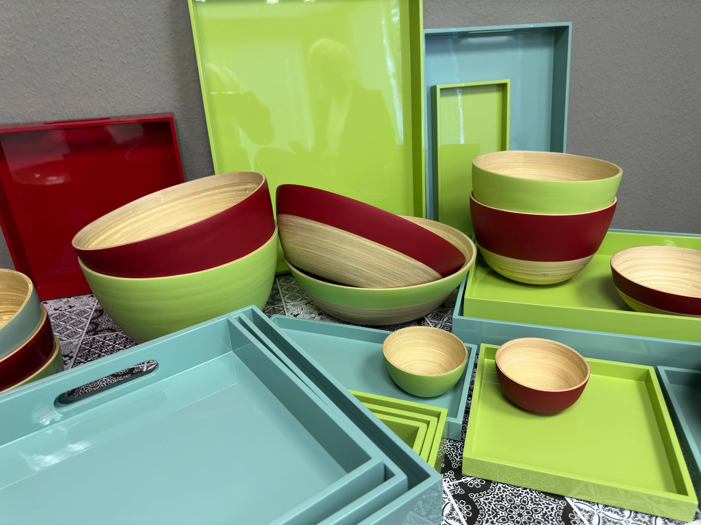 Matte Bamboo Mixing Bowl