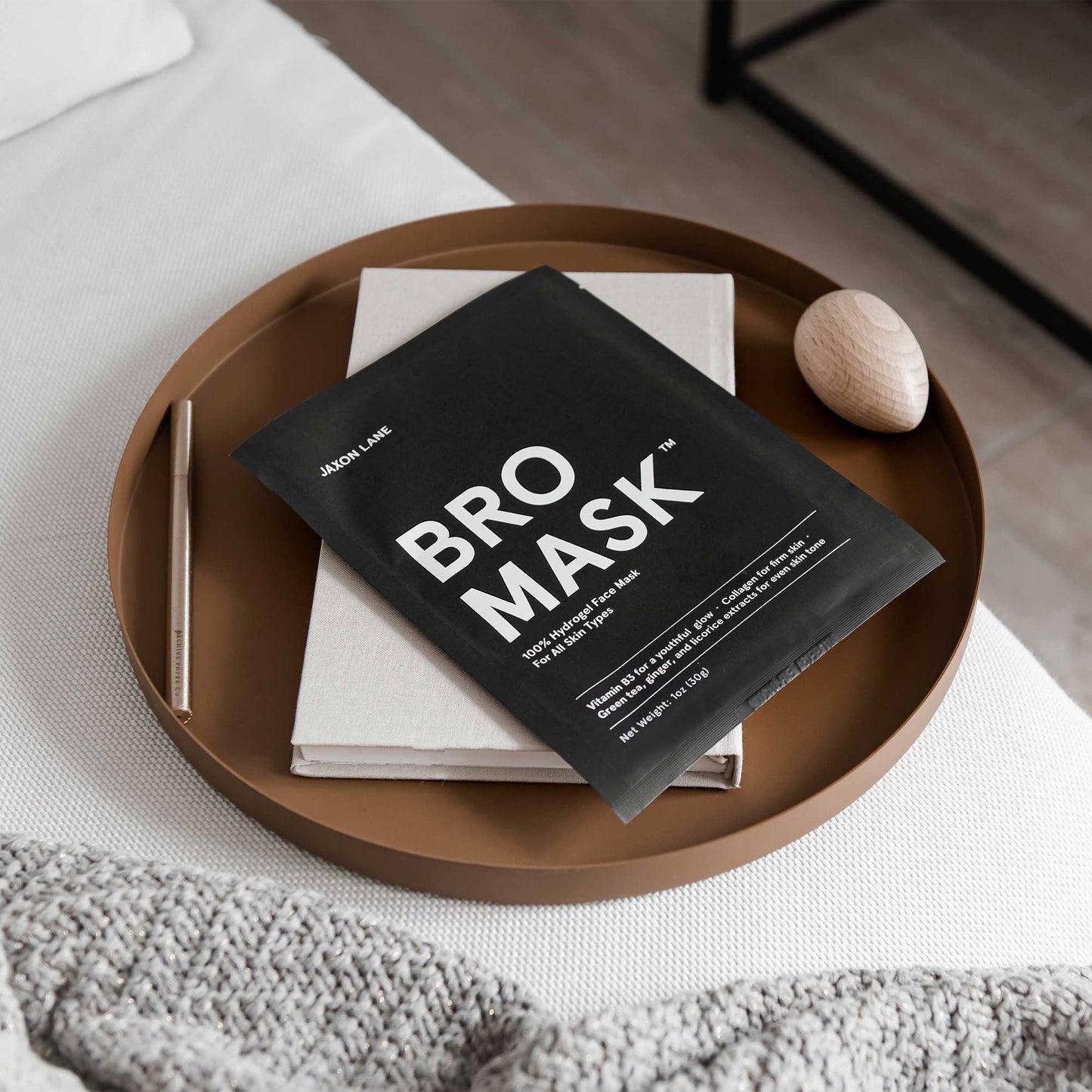 BRO MASK Hydrogel Face Mask Sheet Mask for Men (Single)
