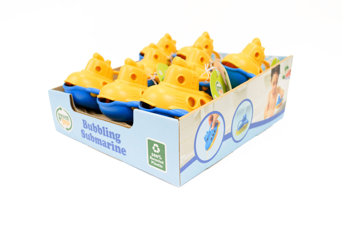 Green Toys - Bubbling Submarine PDQ- Yellow Top