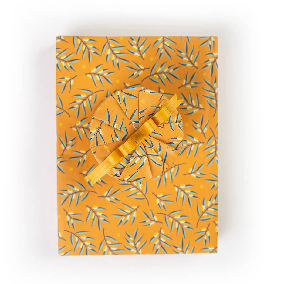 Wrappily Eco Gift Wrap Co. - Hanukkah  Doves • Double-sided Eco Wrapping Paper • Holiday