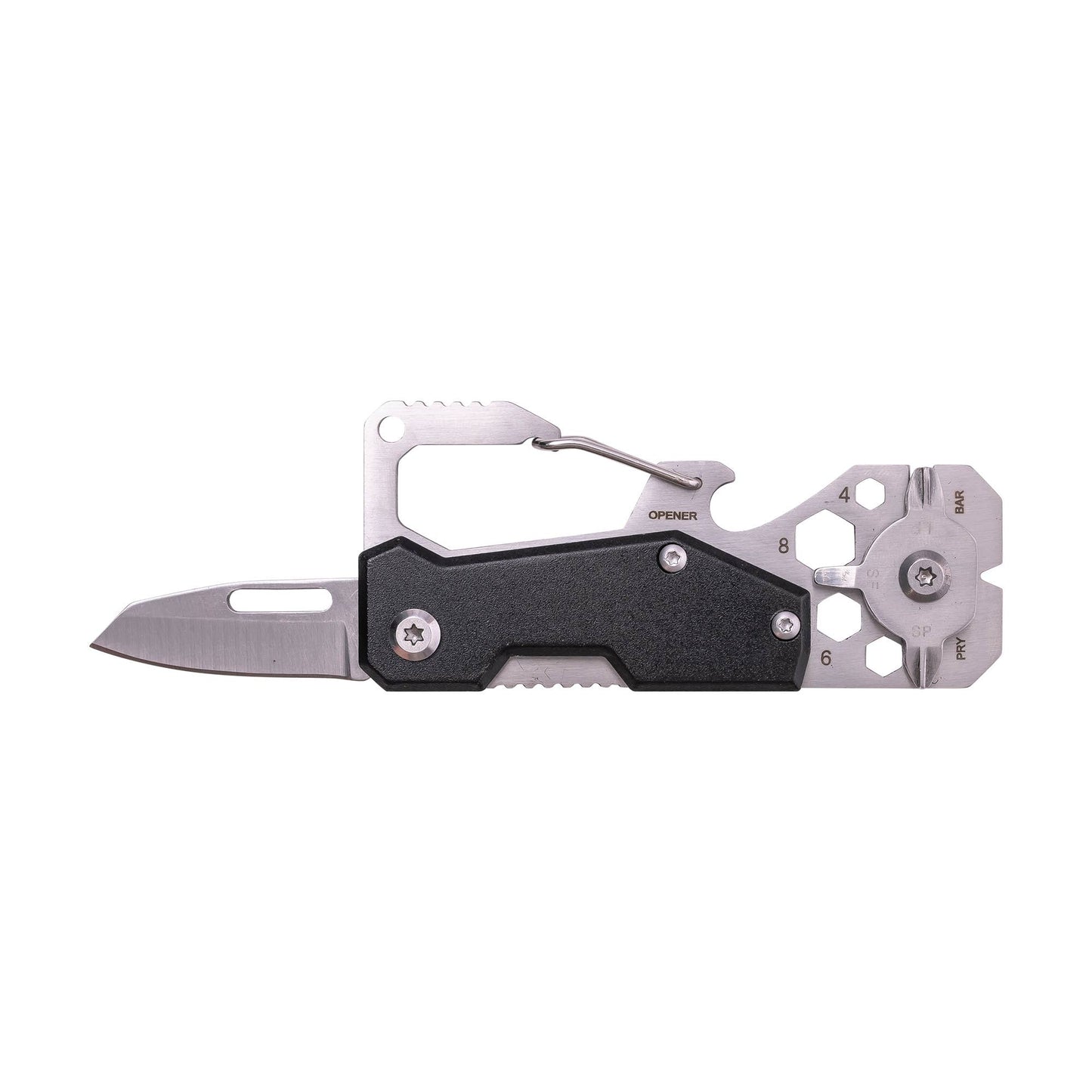 Stainless Multi-Tool Carabiner | Clip-On EDC Gear Tool