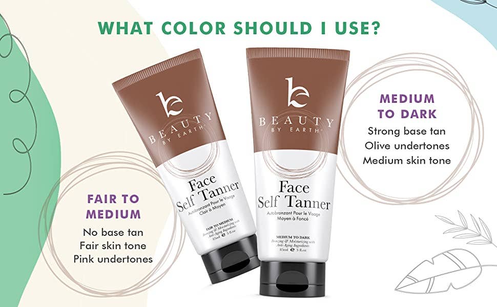Self Tanner Face Lotion 3oz (2 Shades)