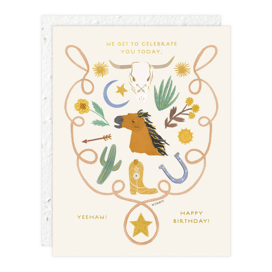 Yee Haw - Birthday Card